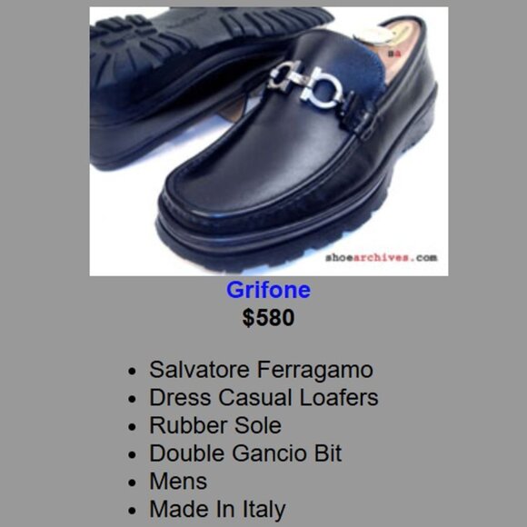 Salvatore Ferragamo Italy Black Leather Bit Loafers Men 8.5 Dress Shoes Lug Sole - Picture 9 of 12